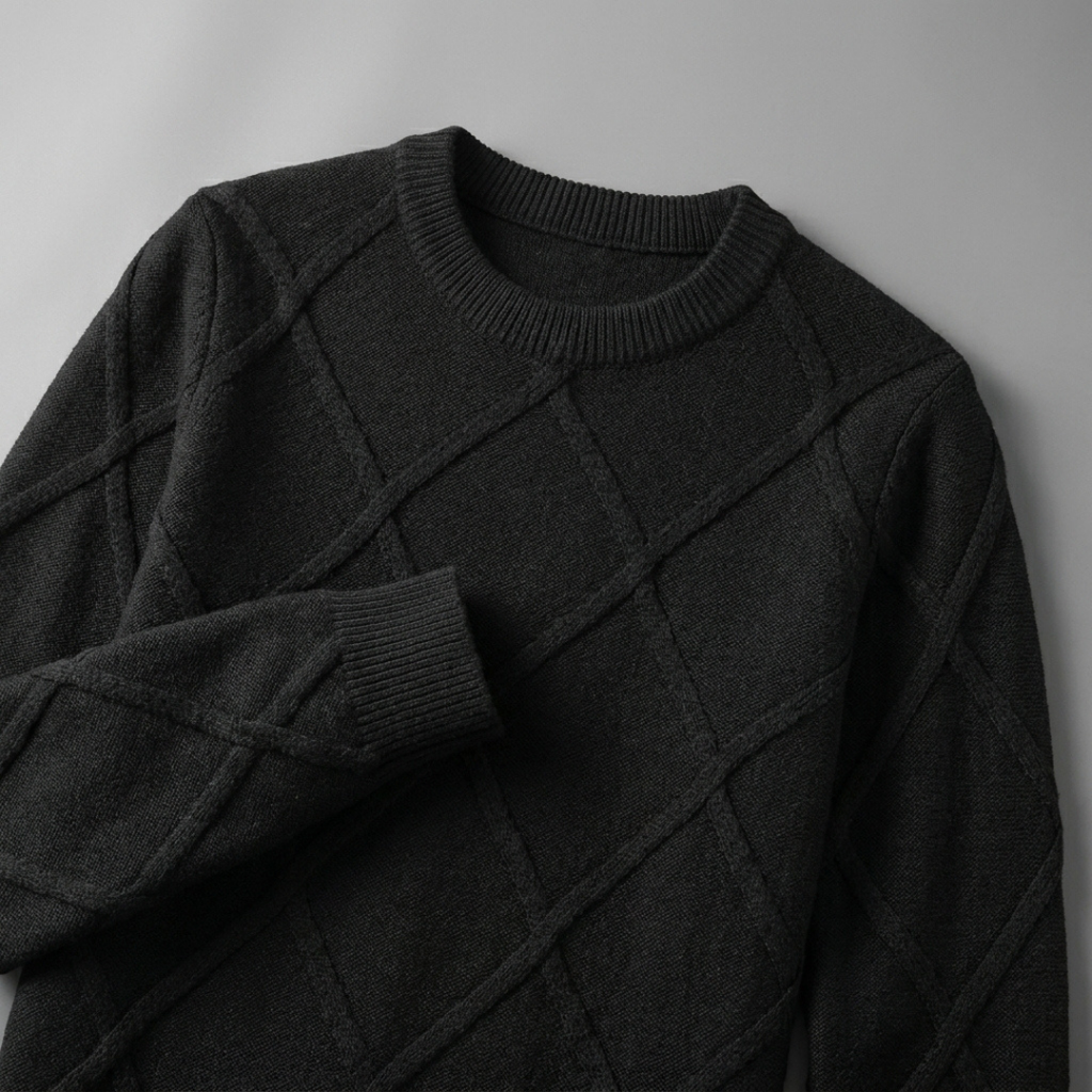 Cable-Knit Cashmere Crewneck Sweater