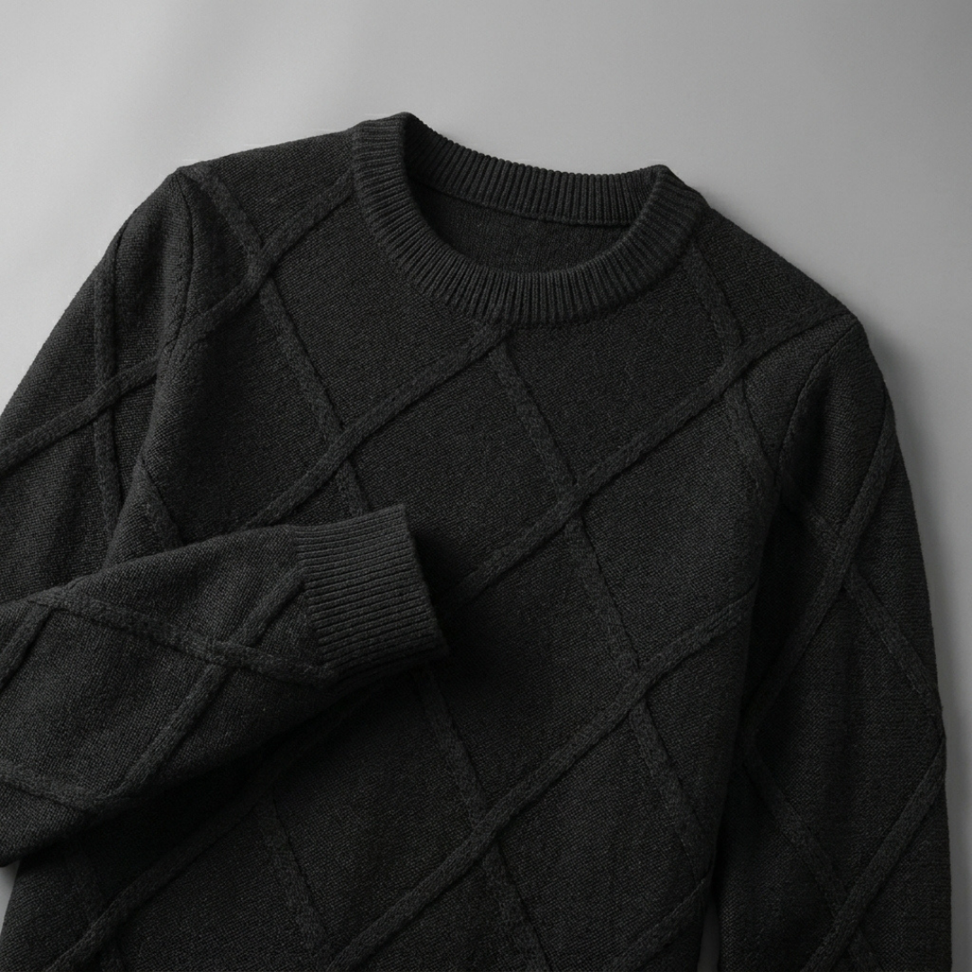 Cable-Knit Cashmere Crewneck Sweater