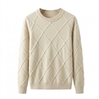 Cable-Knit Cashmere Crewneck Sweater