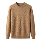 Cable-Knit Cashmere Crewneck Sweater