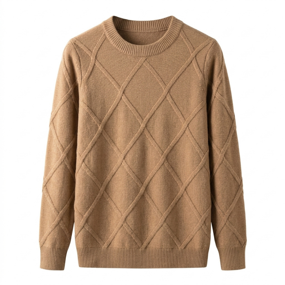 Cable-Knit Cashmere Crewneck Sweater