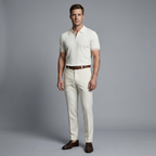 Half-Zip Textured Knit Polo Shirt