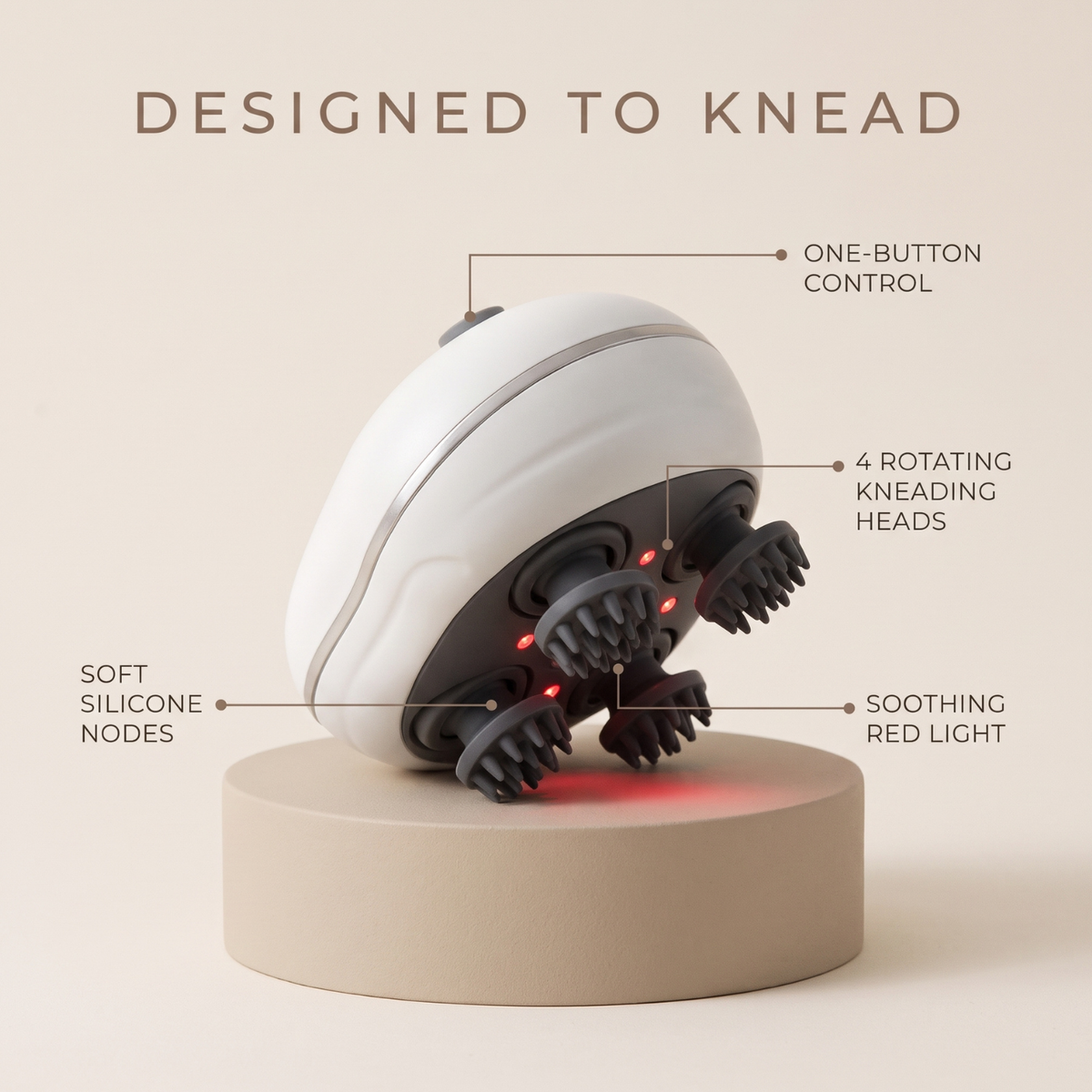 Asetics Halo Waterproof Scalp Massager