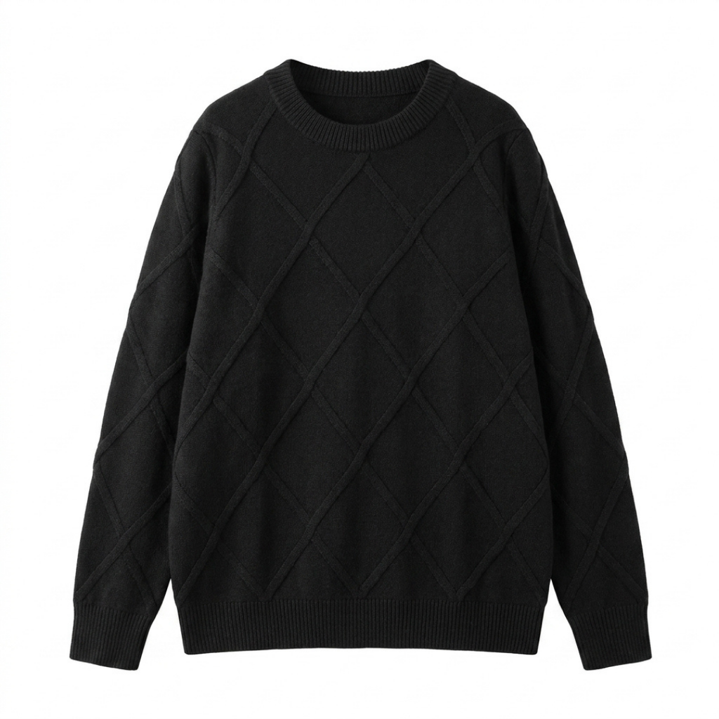 Cable-Knit Cashmere Crewneck Sweater