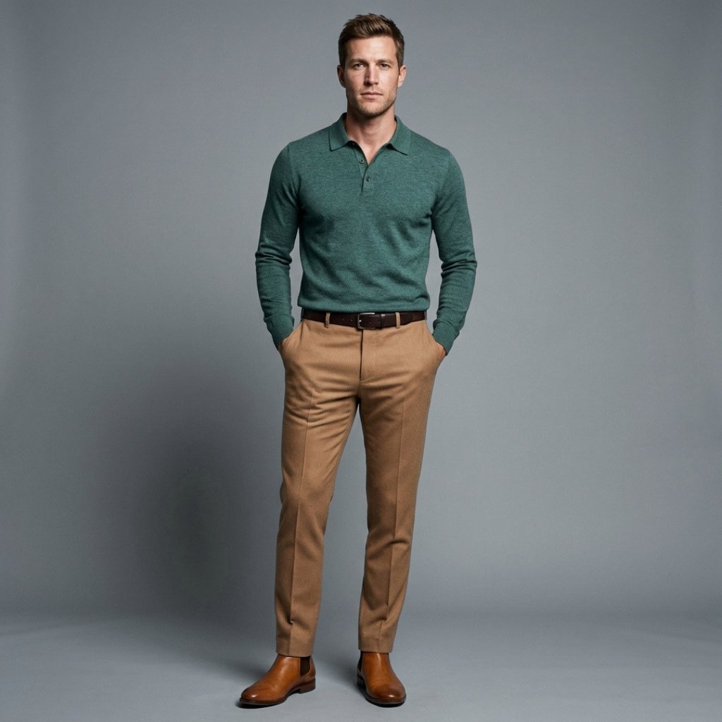 Aukey Merino Wool Polo Shirt