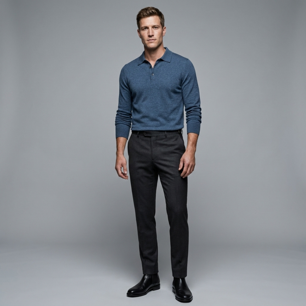 Aukey Merino Wool Polo Shirt