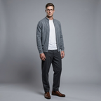 Premium Cashmere Zip Jacket