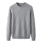 Cable-Knit Cashmere Crewneck Sweater