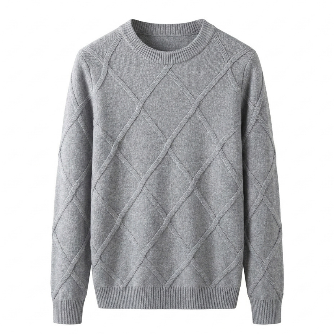 Cable-Knit Cashmere Crewneck Sweater