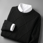 Cable-Knit Cashmere Crewneck Sweater