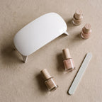 Polish Mini UV LED Nail Lamp flat lay
