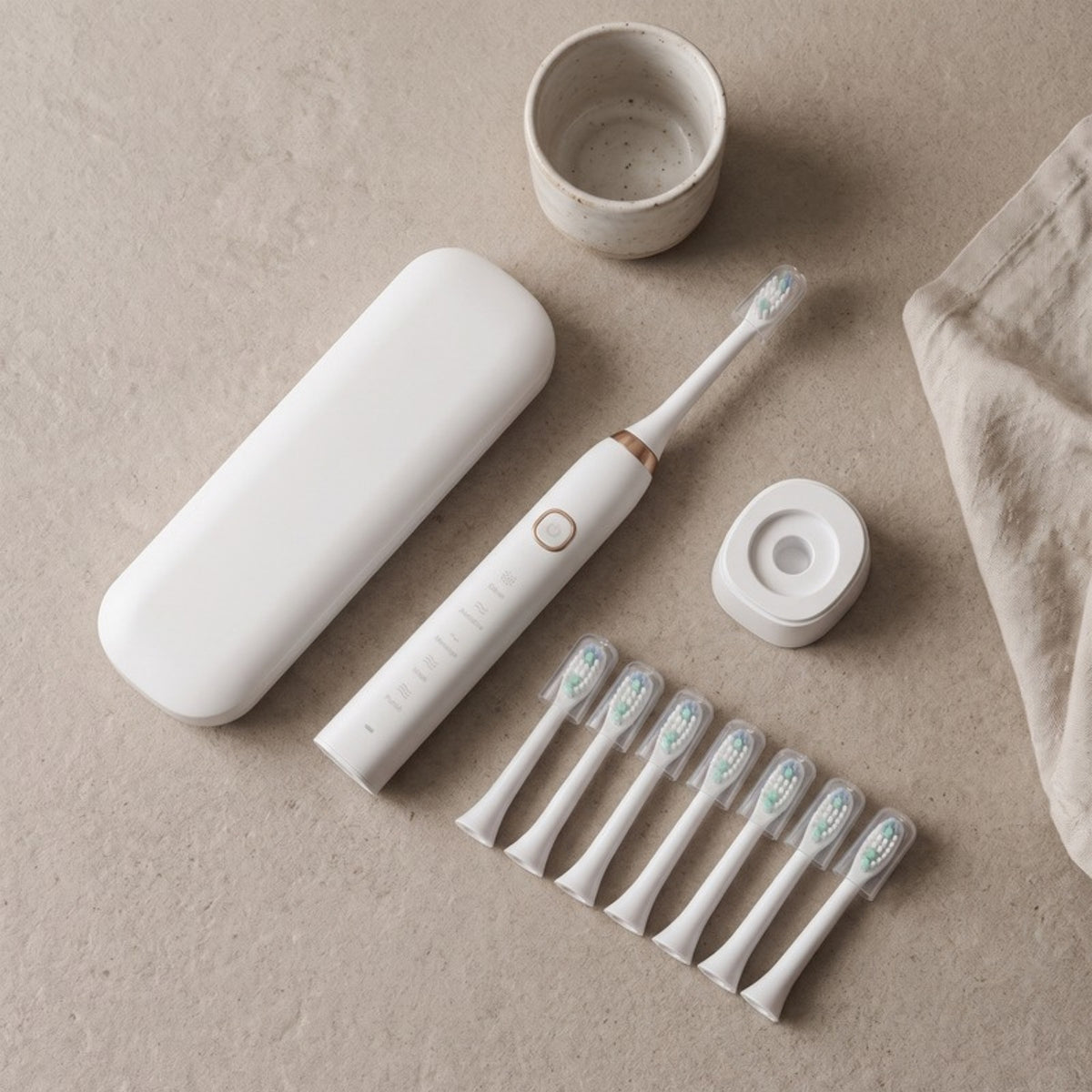 Bright Sonic Electric Toothbrush flat lay
