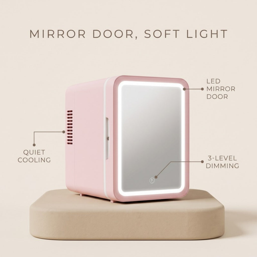 Chill Mini Skincare Fridge - mirror