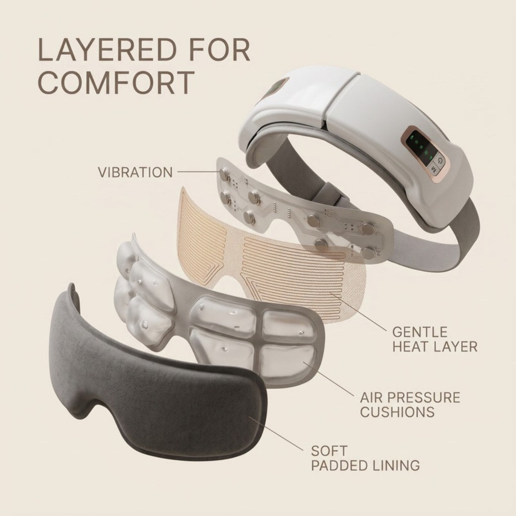 Rest Air Pressure Eye Massager - layers