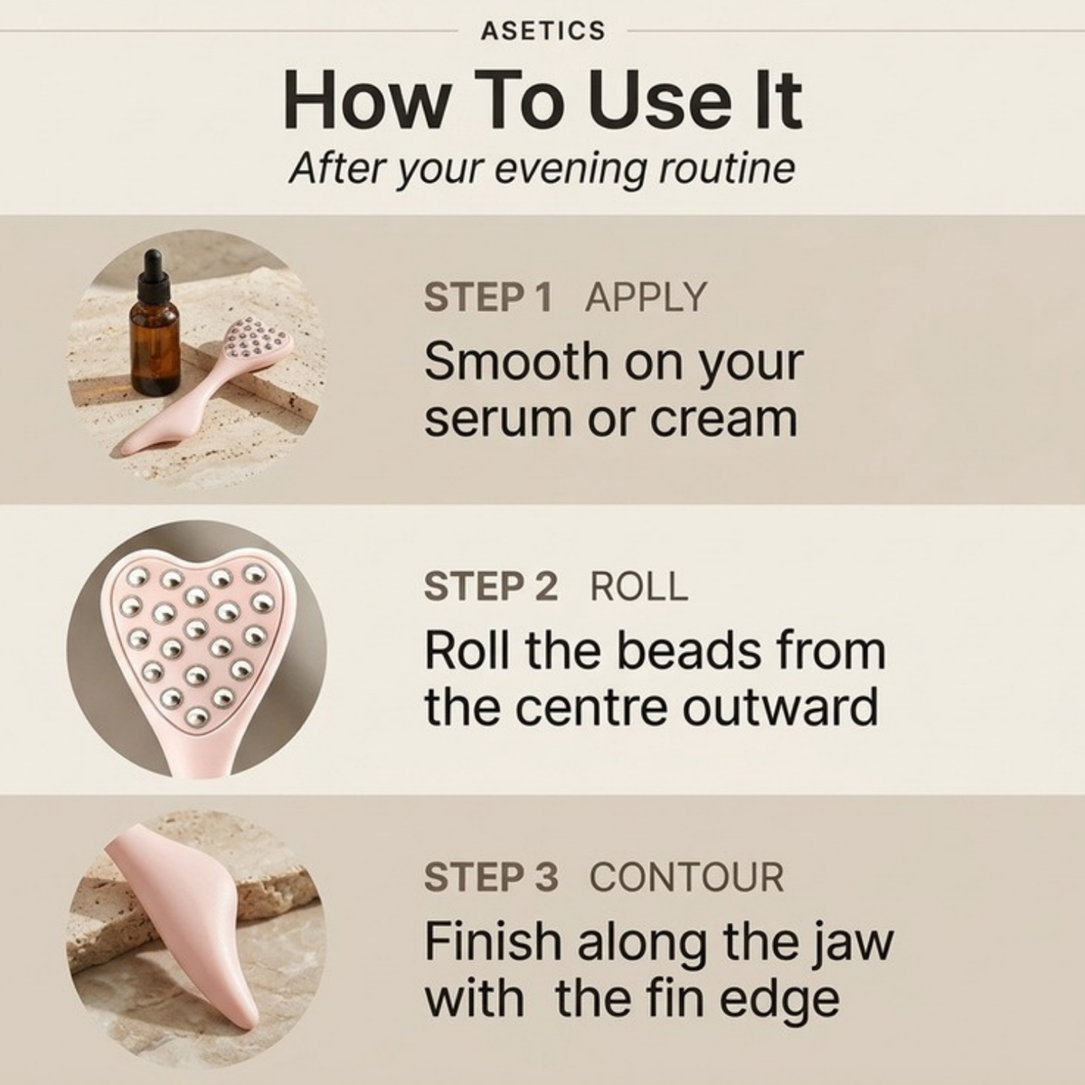 Asetics Cherie Heart Contour Massager