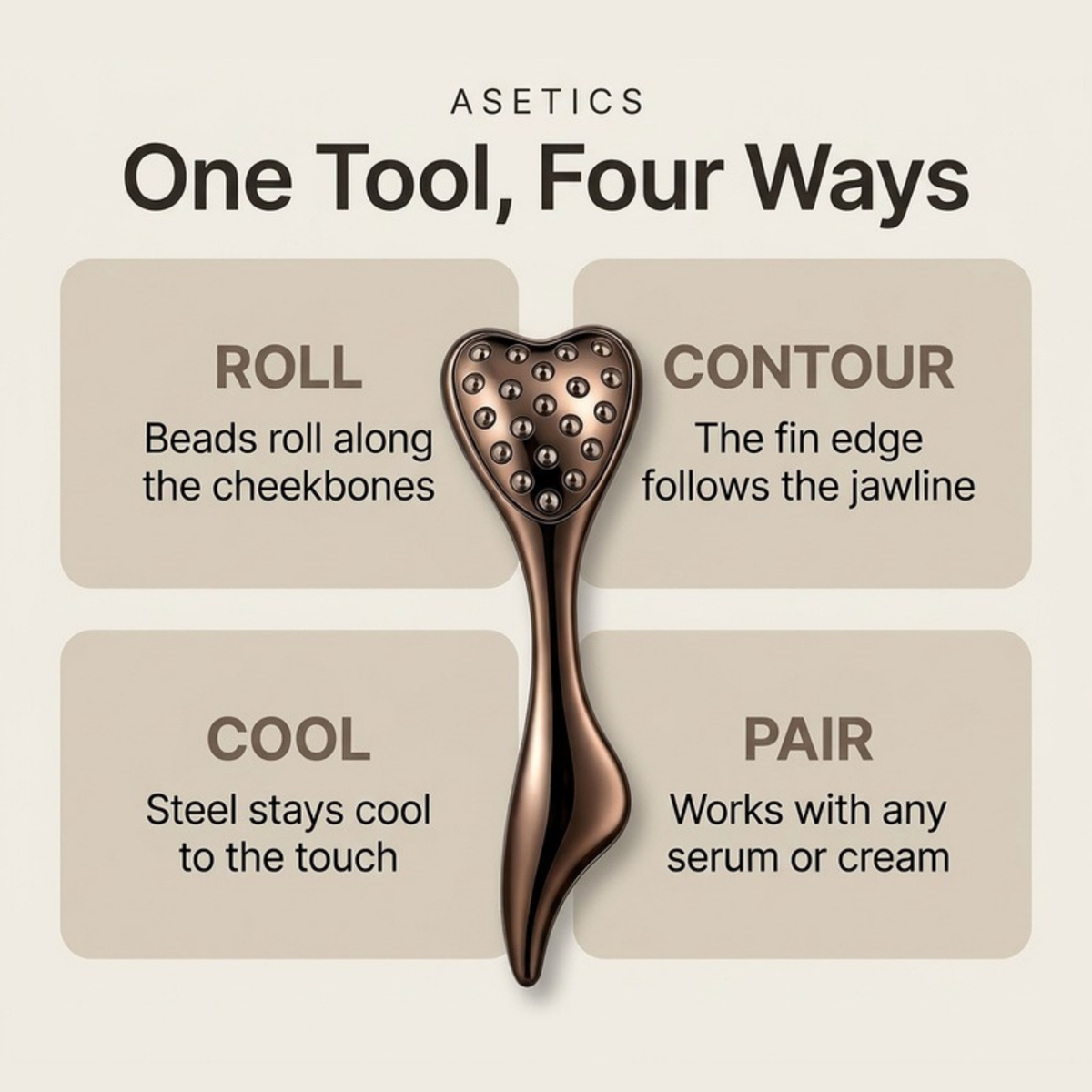Asetics Cherie Heart Contour Massager