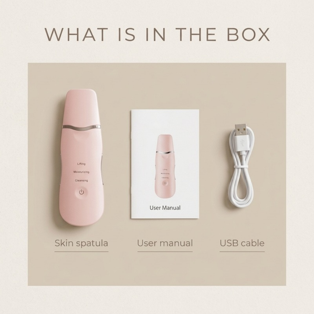 Asetics Clear Ultrasonic Skin Spatula