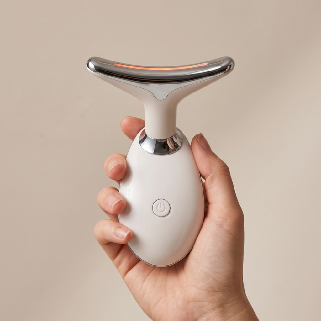 Asetics Contour EMS Face & Neck Massager - White