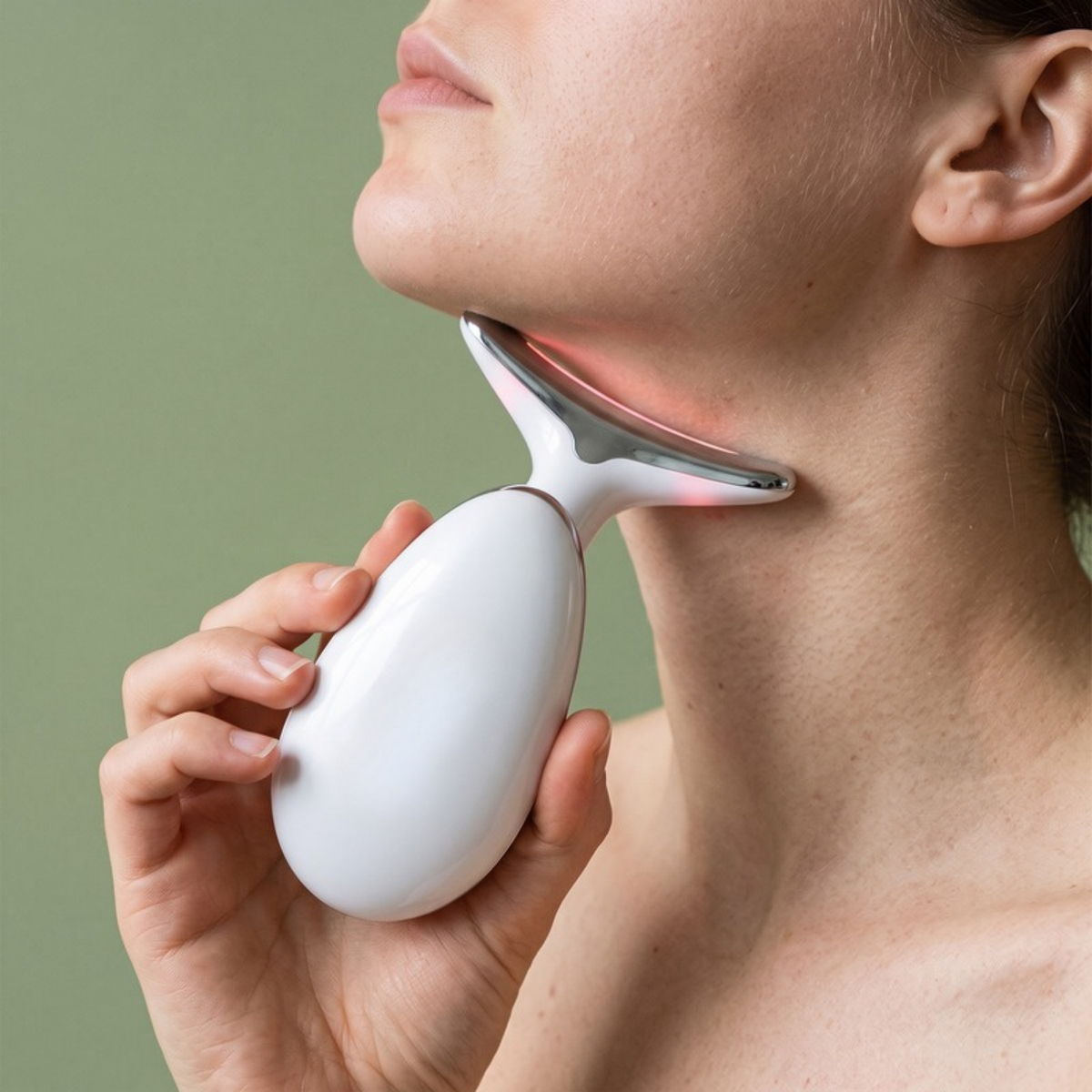 Asetics Contour EMS Face & Neck Massager - White