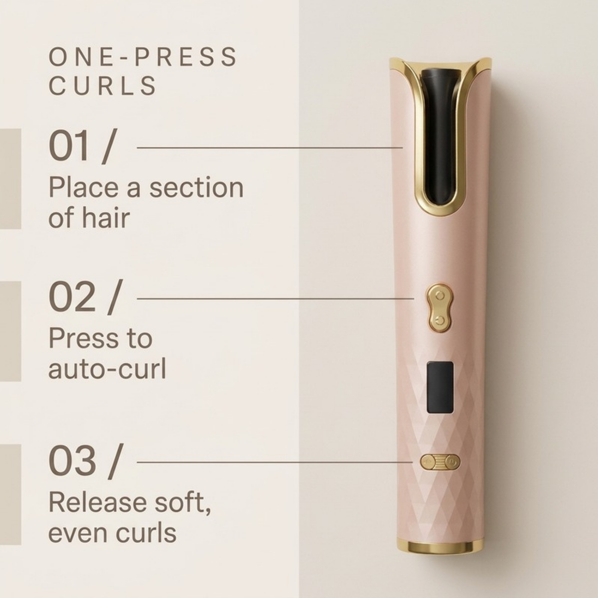 Asetics Curl Cordless Automatic Hair Curler