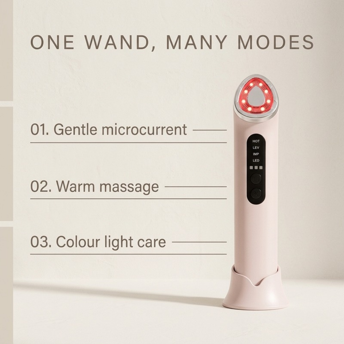 Asetics Glow LED Light Facial Wand