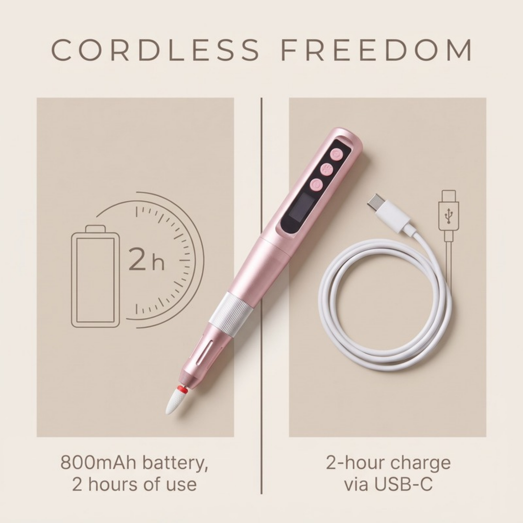 Asetics Polish Cordless Nail Drill Pen