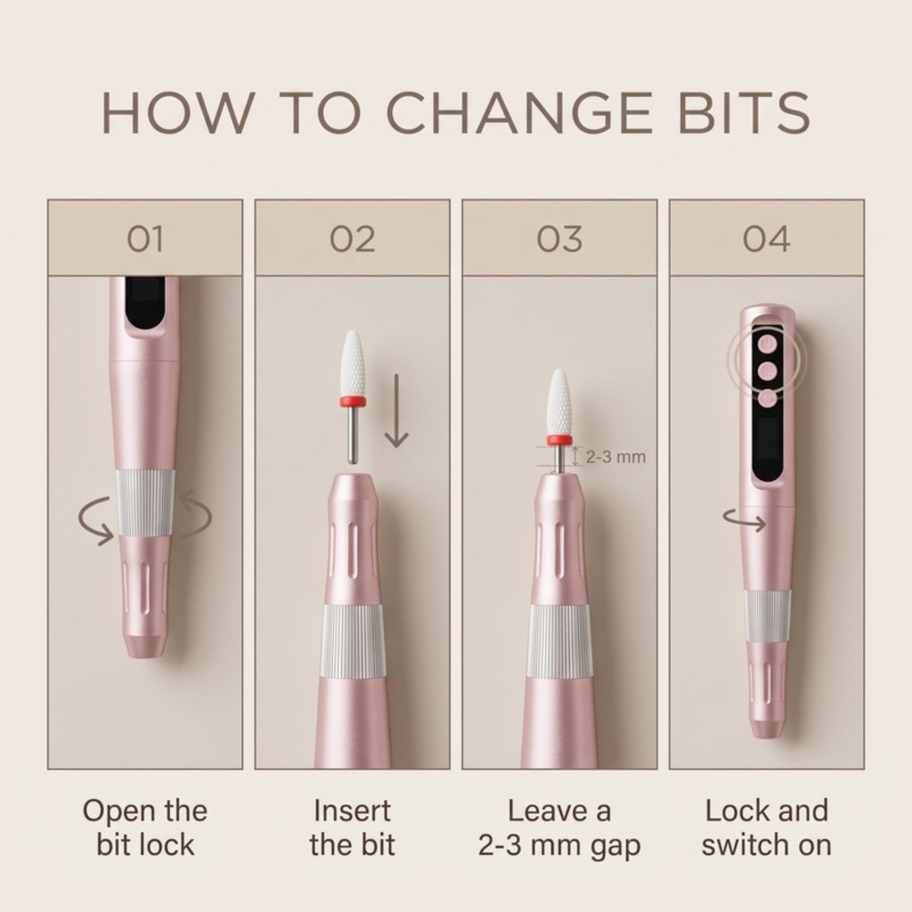 Asetics Polish Cordless Nail Drill Pen