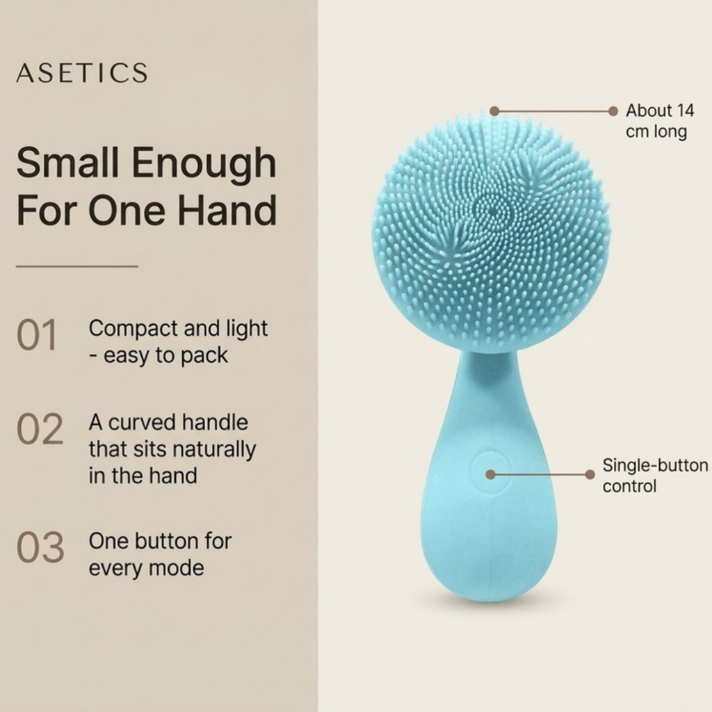 Asetics Pure Sonic Silicone Cleansing Brush