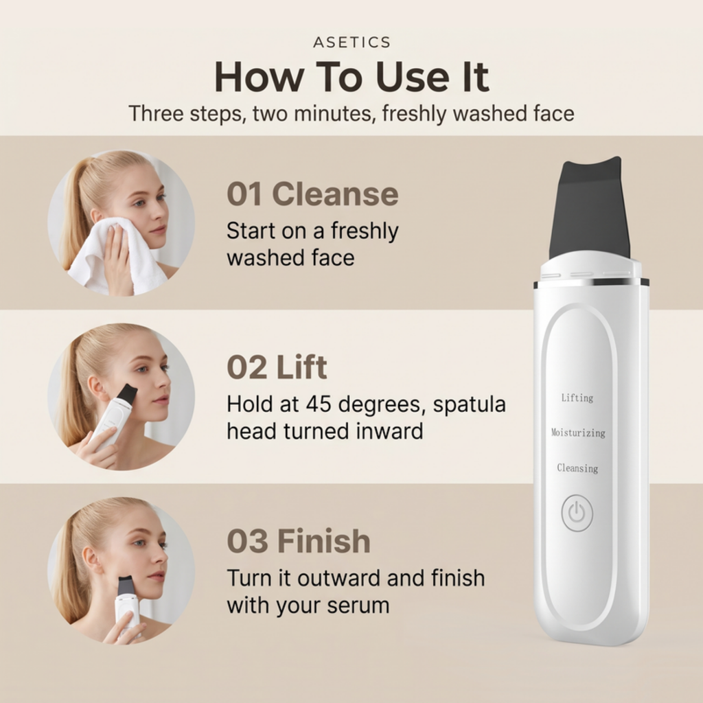 Asetics Pure Ultrasonic Skin Scrubber