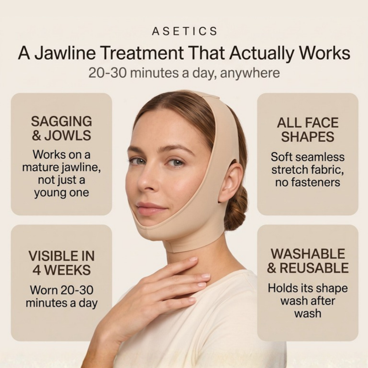Asetics Sculpt Collagen Face Wrap