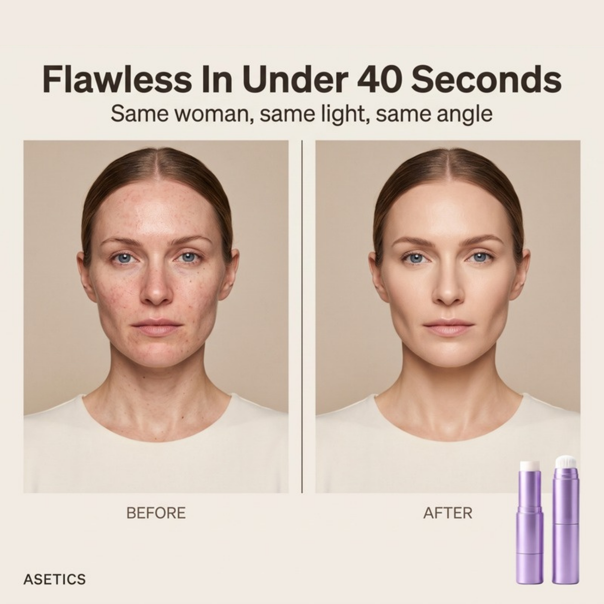 Asetics Shift Color-Changing Foundation Stick