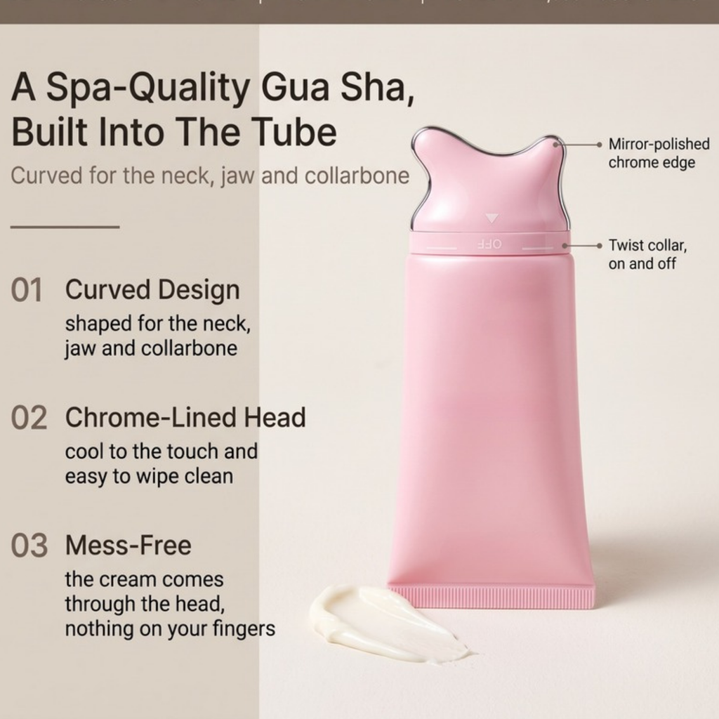 Asetics Silk Collagen Gua Sha Neck Cream