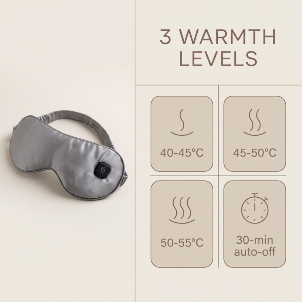 Asetics Warm Cordless Heated Eye Mask