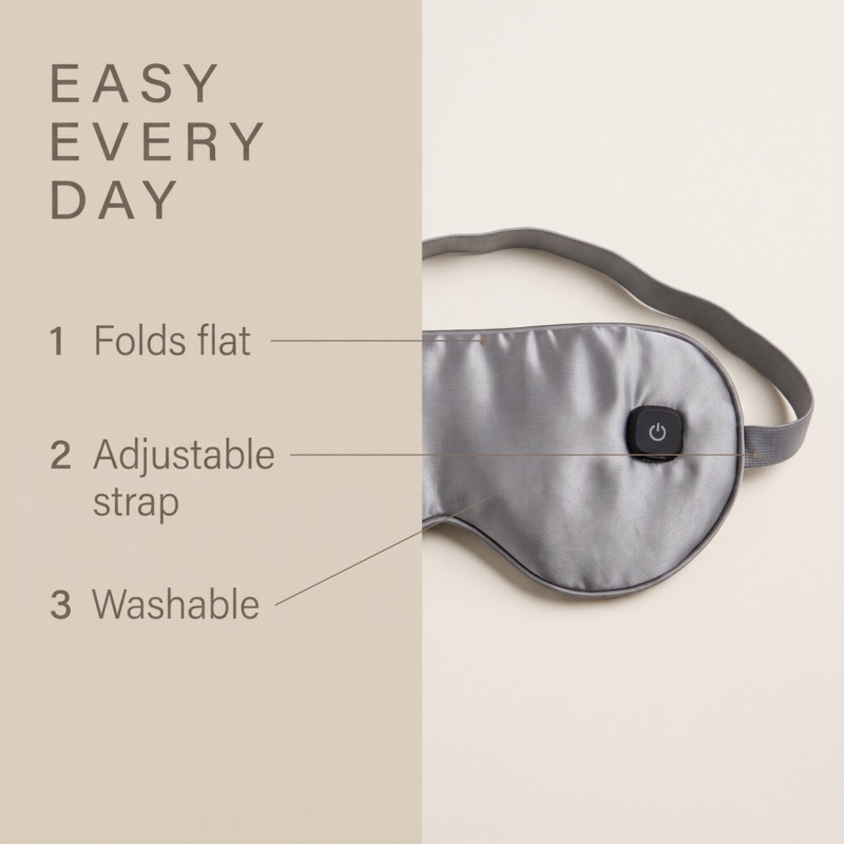 Asetics Warm Cordless Heated Eye Mask